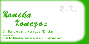 monika konczos business card